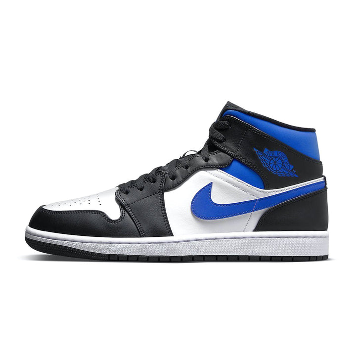 Jordan 1 Mid White Black Racer Blue